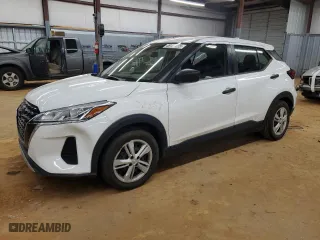 2021 Nissan Kicks S with VIN 3N1CP5BV2ML487812, listed as a Copart auction lot 48152235 with 82,640 mi miles and Clean Title. Bid and sale history available at carsss.com. Image 1.