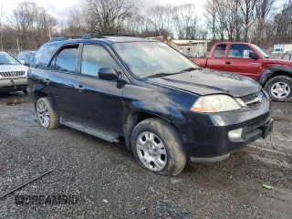 2001 Acura MDX with VIN 2HNYD18271H524448, listed as a Copart auction lot 84850514 with 0 mi miles and Salvage Title. Bid and sale history available at carsss.com. Image 4.