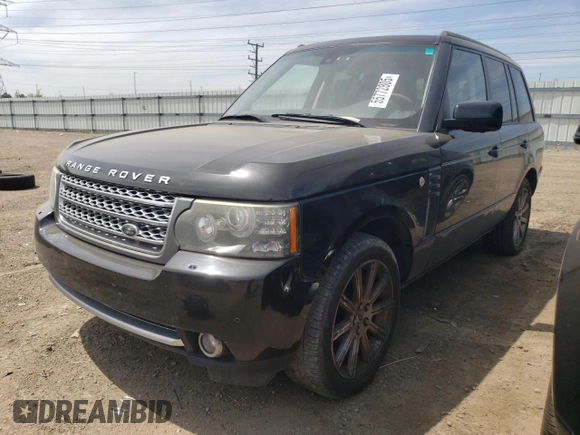 2011 Land Rover Range Rover SC with VIN SALMF1E44BA331798, listed as a Copart auction lot 55772805 with 136,560 mi miles and Salvage title. Bid and sale history available at DreamBid. Image 1.