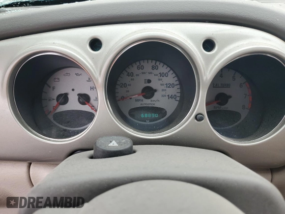 2005 Chrysler PT Cruiser GT with VIN 3C3AY75S65T500209, listed as a Copart auction lot 58399095 with 68,890 mi miles and Salvage title. Bid and sale history available at DreamBid. Image 9.