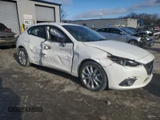 2014 Mazda 3 S Touring with VIN JM1BM1L33E1133538, listed as a Copart auction lot 89395995 with 114,435 mi miles and Salvage Title. Bid and sale history available at DreamBid. Image 4.