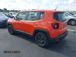 2017 Jeep Renegade Sport with VIN ZACCJAAB6HPF88556, listed as a IAAI auction lot 42687364 with 87,120 mi miles and . Bid and sale history available at DreamBid. Image 3.