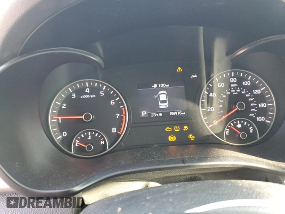 2019 Kia Optima LX with VIN 5XXGT4L34KG358920, listed as a Copart auction lot 42580785 with 88,416 mi miles and Salvage Title. Bid and sale history available at carsss.com. Image 9.