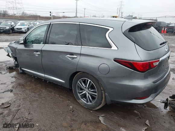 2018 Infiniti QX60 with VIN 5N1DL0MM7JC508953, listed as a IAAI auction lot 41557184 with 91,193 mi miles. Bid and sale history available at carsss.com. Image 3.
