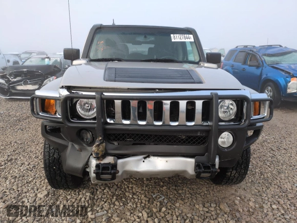 2008 Hummer H3 with VIN 5GTEN33E988187406, listed as a Copart auction lot 81127844 with 118,145 mi miles and Salvage Title. Bid and sale history available at DreamBid. Image 5.