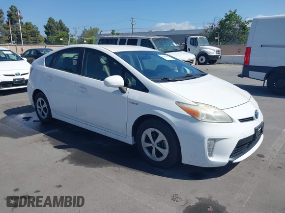 2012 Toyota Prius One with VIN JTDKN3DU9C1551440, listed as a IAAI auction lot 42147982 with 17,345 mi miles. Bid and sale history available at carsss.com. Image 1.