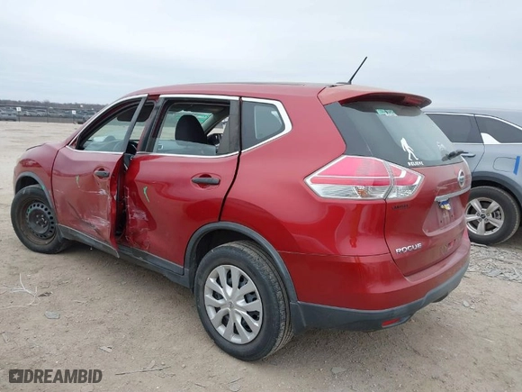2016 Nissan Rogue SV with VIN KNMAT2MTXGP646420, listed as a IAAI auction lot 41635689 with 116,619 mi miles. Bid and sale history available at carsss.com. Image 3.