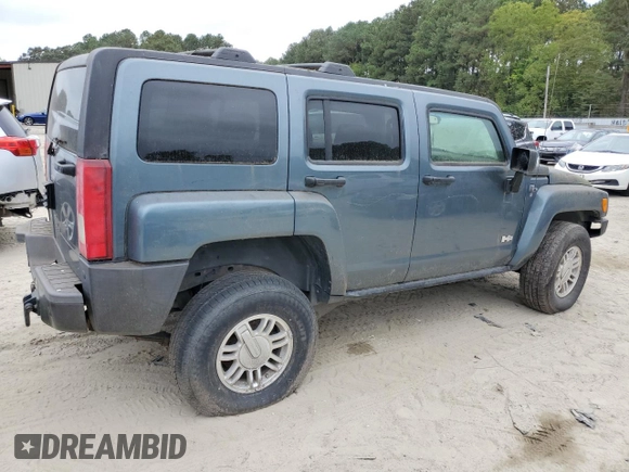 2007 Hummer H3 SUV with VIN 5GTDN13E678225611, listed as a Copart auction lot 72803624 with 198,410 mi miles and Clean Title. Bid and sale history available at carsss.com. Image 3.