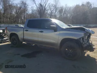 2024 Chevrolet Silverado 1500 Custom with VIN 3GCPDBEK4RG351205, listed as a Copart auction lot 47282645 with 5,950 mi miles and Salvage Title. Bid and sale history available at DreamBid. Image 4.