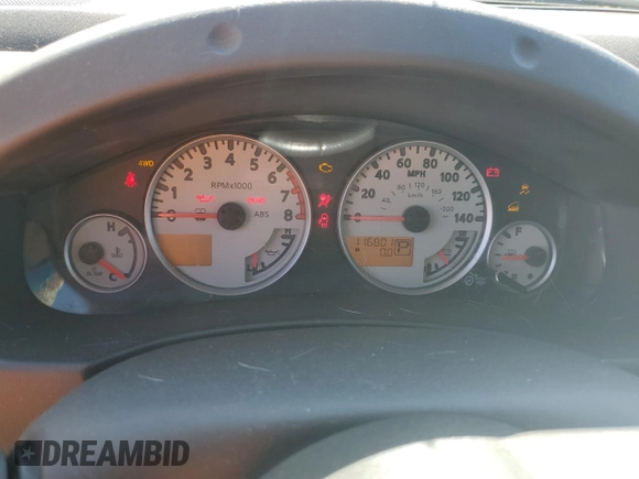 2015 Nissan Frontier Pro-4X with VIN 1N6AD0EV2FN736394, listed as a Copart auction lot 53916455 with 116,801 mi miles and Salvage title. Bid and sale history available at DreamBid. Image 9.