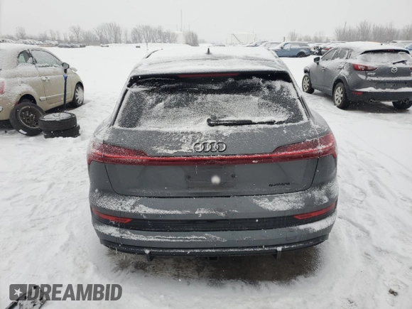 2022 Audi e-tron Prestige with VIN WA1VAAGE5NB039506, listed as a Copart auction lot 83216424 with Not provided miles and Salvage title. Bid and sale history available at DreamBid. Image 6.