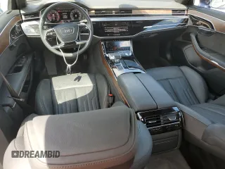 2021 Audi A8 with VIN WAU8DAF8XMN027495, listed as a Copart auction lot 50395145 with 19,508 mi miles and Salvage Title. Bid and sale history available at carsss.com. Image 8.