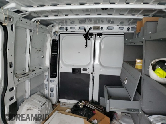2021 Ram ProMaster Cargo with VIN 3C6LRVNG4ME529641, listed as a Copart auction lot 82059754 with 20,297 mi miles and Salvage Title. Bid and sale history available at DreamBid. Image 10.