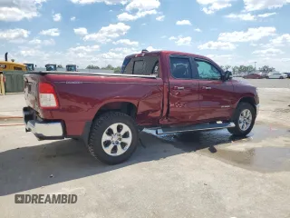 2020 Ram 1500 Big Horn with VIN 1C6RREBT7LN250920, listed as a Copart auction lot 50584455 with 69,109 mi miles and Salvage Title. Bid and sale history available at carsss.com. Image 3.