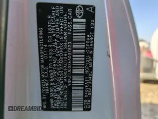 2014 Toyota Yaris L with VIN VNKJTUD3XEA007523, listed as a Copart auction lot 88805385 with 84,342 mi miles and Salvage Title. Bid and sale history available at carsss.com. Image 12.