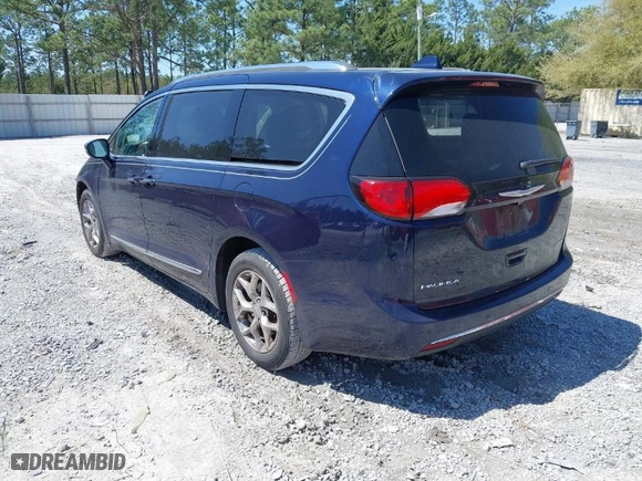 2017 Chrysler Pacifica Limited with VIN 2C4RC1GG5HR531414, listed as a IAAI auction lot 41951438 with 94,676 mi miles. Bid and sale history available at carsss.com. Image 3.