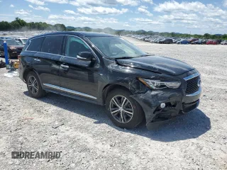 2019 Infiniti QX60 Luxe with VIN 5N1DL0MM7KC558754, listed as a Copart auction lot 58297695 with 83,375 mi miles and Salvage title. Bid and sale history available at DreamBid. Image 4.