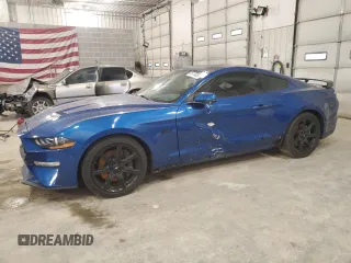 2018 Ford Mustang GT z VIN 1FA6P8CF1J5101952, wystawiony jako Copart lot #51419655 z przebiegiem 62 877 mil mil oraz Szkoda całkowita • Salvage title. Historia ofert i sprzedaży dostępna na DreamBid. Obrazek 1.