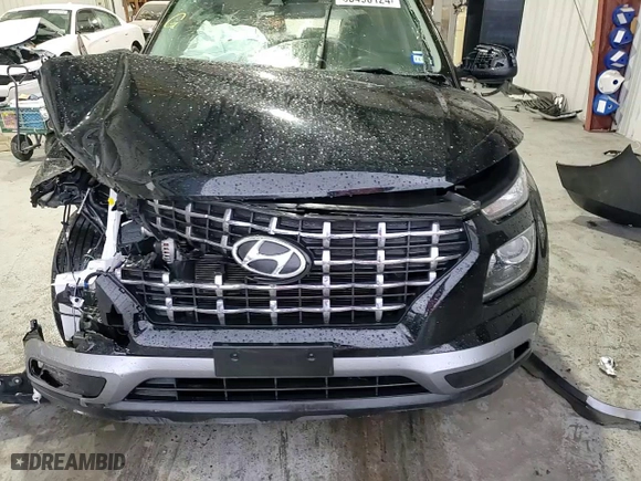 2021 Hyundai Venue SEL with VIN KMHRC8A39MU129631, listed as a Copart auction lot 83496124 with 43,572 mi miles and Salvage Title. Bid and sale history available at carsss.com. Image 10.
