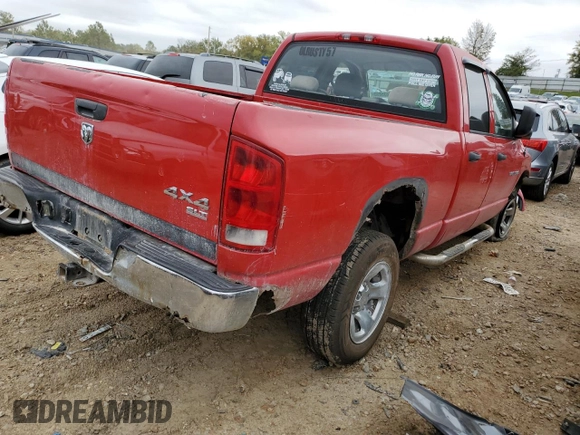 2005 Dodge 1500 SLT with VIN 1D7HU18D75S293403, listed as a Copart auction lot 74101914 with Not Provided miles and Non Repairable. Bid and sale history available at DreamBid. Image 3.