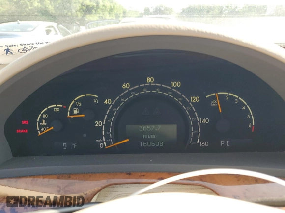 2003 Mercedes-Benz S 500 с VIN WDBNG84J63A328507, выставлен на аукционе Copart как лот 62529355 с пробегом 160 608 миль миль и Списание • Salvage title. История ставок и продаж доступна на DreamBid. Изображение 9.