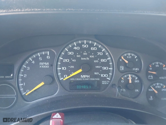 2001 Chevrolet Tahoe LS with VIN 1GNEK13T41R130752, listed as a IAAI auction lot 41966288 with 304,851 mi miles. Bid and sale history available at carsss.com. Image 7.