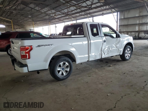 2020 Ford F-150 XL with VIN 1FTEX1CB7LKD45412, listed as a Copart auction lot 56198045 with 51,161 mi miles and Salvage title. Bid and sale history available at DreamBid. Image 3.