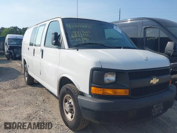 2012 Chevrolet Express Cargo with VIN 1GCZGTCG1C1102306, listed as a IAAI auction lot 42339673 with 92,684 mi miles and . Bid and sale history available at DreamBid. Image 1.