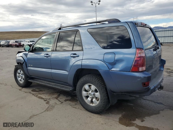 2005 Toyota 4Runner SR5 with VIN JTEBU14R358037592, listed as a Copart auction lot 80348644 with 203,250 mi miles and Salvage Title. Bid and sale history available at carsss.com. Image 2.