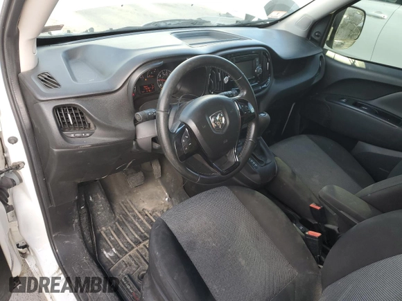 2017 Ram ProMaster City Cargo Tradesman with VIN ZFBERFAB7H6D70133, listed as a Copart auction lot 73535244 with 114,698 mi miles and Salvage Title. Bid and sale history available at DreamBid. Image 8.