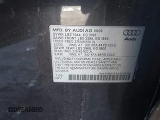 2010 Audi Q7 3.0L TDI Prestige with VIN WA1VMAFE3AD002168, listed as a IAAI auction lot 41418115 with 999,999 mi miles. Bid and sale history available at carsss.com. Image 9.