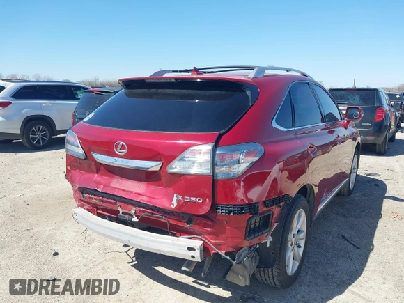 2011 Lexus RX 350 with VIN JTJBK1BA2B2437050, listed as a IAAI auction lot 41749057 with 141,780 mi miles and . Bid and sale history available at DreamBid. Image 4.