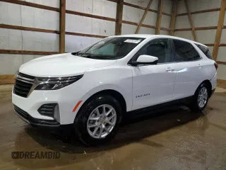 2022 Chevrolet Equinox LT z VIN 2GNAXUEV6N6119561, wystawiony jako Copart lot #60663905 z przebiegiem 57 331 mil mil oraz Szkoda całkowita • Salvage title. Historia ofert i sprzedaży dostępna na DreamBid. Obrazek 1.