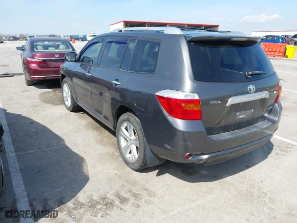 2008 Toyota Highlander Limited with VIN JTEES42A782105255, listed as a IAAI auction lot 41879970 with 255,222 mi miles. Bid and sale history available at carsss.com. Image 3.