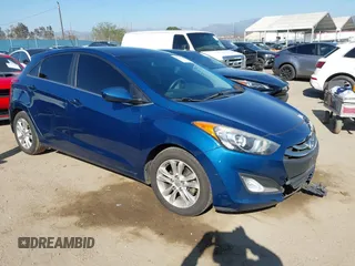 2014 Hyundai Elantra GT with VIN KMHD35LHXEU230812, listed as a IAAI auction lot 41855509 with 122,729 mi miles. Bid and sale history available at carsss.com. Image 1.