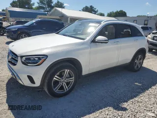 2021 Mercedes-Benz GLC 300 with VIN W1N0G8EB1MF869447, listed as a Copart auction lot 58706025 with 70,706 mi miles and Salvage title. Bid and sale history available at DreamBid. Image 1.