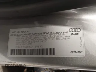 2003 Audi A4 z VIN WAUVT68E93A165833, wystawiony jako IAAI lot #42351966 z przebiegiem 153 541 mil mil oraz . Historia ofert i sprzedaży dostępna na DreamBid. Obrazek 9.