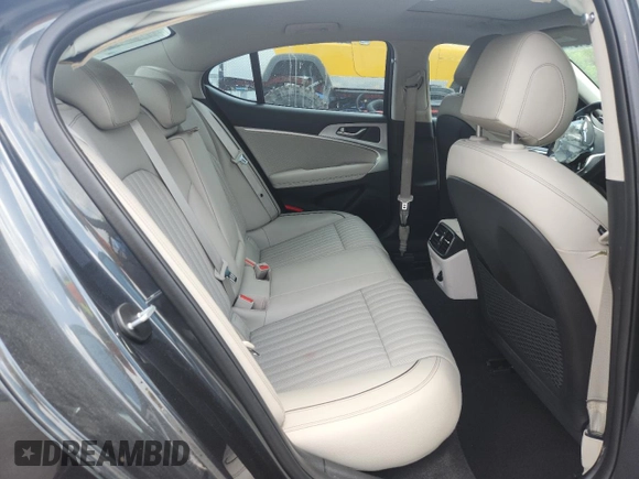 2021 Genesis G70 2.0T with VIN KMTG34LA8MU074008, listed as a Copart auction lot 62692345 with 33,204 mi miles and Salvage title. Bid and sale history available at DreamBid. Image 10.