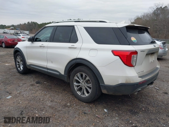 2021 Ford Explorer Limited with VIN 1FMSK7FH8MGC17300, listed as a IAAI auction lot 41537593 with 91,956 mi miles. Bid and sale history available at carsss.com. Image 3.