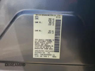 2015 Nissan LEAF SV with VIN 1N4AZ0CP4FC307459, listed as a Copart auction lot 47278443 with 91,558 mi miles. Bid and sale history available at carsss.com. Image 14.