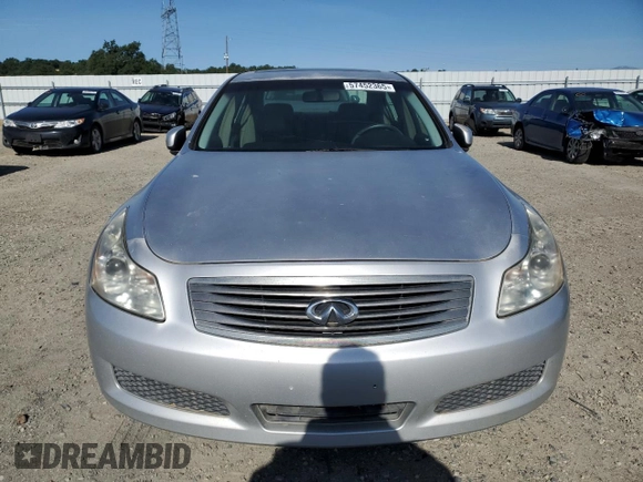 2007 Infiniti G35 Journey with VIN JNKBV61E47M704792, listed as a Copart auction lot 57452365 with Not Provided miles and Clean Title. Bid and sale history available at DreamBid. Image 5.