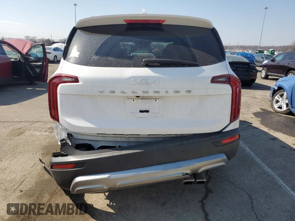 2022 Kia Telluride SX with VIN 5XYP54HC8NG201913, listed as a Copart auction lot 49168945 with 46,036 mi miles and Salvage title. Bid and sale history available at DreamBid. Image 6.