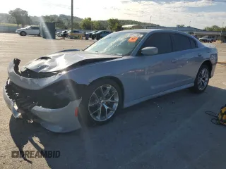 2021 Dodge Charger GT with VIN 2C3CDXHG2MH619720, listed as a Copart auction lot 68522354 with 55,142 mi miles and Salvage Title. Bid and sale history available at DreamBid. Image 1.