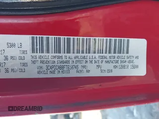 2015 Dodge Journey American Value Pkg with VIN 3C4PDCAB8FT610745, listed as a IAAI auction lot 41812606 with 252,734 mi miles. Bid and sale history available at carsss.com. Image 9.
