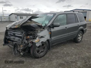 2007 Honda Pilot EX with VIN 2HKYF18437H528420, listed as a Copart auction lot 50230285 with 0 mi miles and Salvage Title. Bid and sale history available at carsss.com. Image 1.