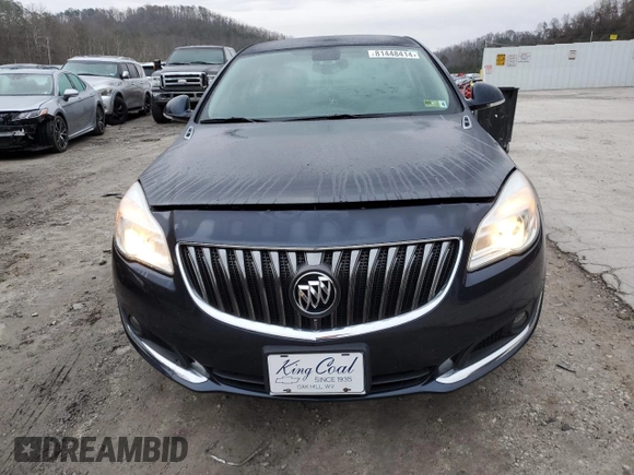2014 Buick Regal with VIN 2G4GL5EX3E9322598, listed as a Copart auction lot 81448414 with 82,742 mi miles and Salvage Title. Bid and sale history available at DreamBid. Image 5.