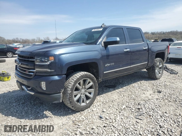 2018 Chevrolet Silverado 1500 LTZ with VIN 3GCUKSEC5JG431277, listed as a Copart auction lot 50258025 with 85,279 mi miles and Salvage Title. Bid and sale history available at DreamBid. Image 1.