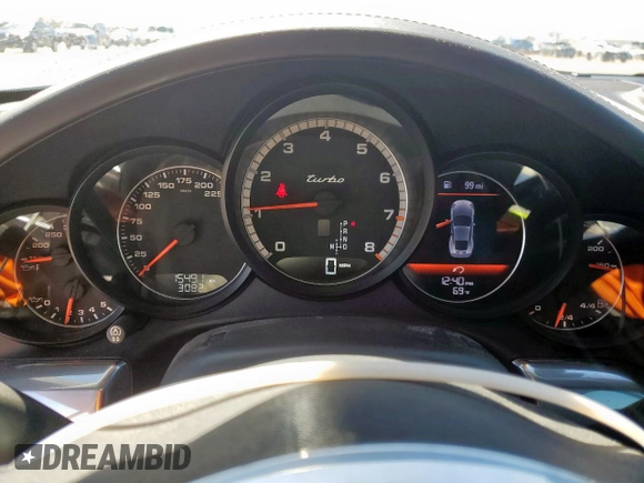 2014 Porsche 911 Turbo S with VIN WP0AD2A90ES167827, listed as a Copart auction lot 47832645 with 15,491 mi miles and Non Repairable. Bid and sale history available at DreamBid. Image 9.