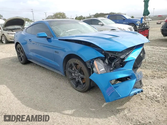 2020 Ford Mustang GT with VIN 1FA6P8CF3L5101163, listed as a Copart auction lot 49298775 with 82,648 mi miles and Salvage Title. Bid and sale history available at carsss.com. Image 10.