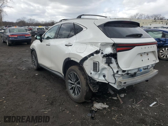 2023 Lexus NX with VIN JTJAKCEZXP5006616, listed as a Copart auction lot 44366715 with 16,147 mi miles and Salvage Title. Bid and sale history available at carsss.com. Image 2.